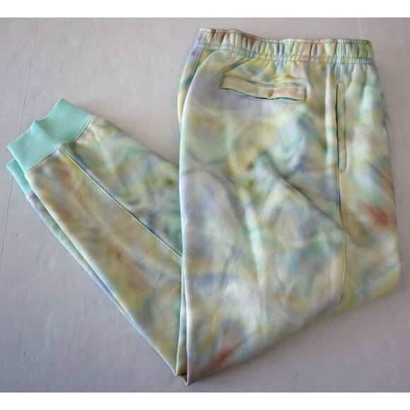 Nike DZ3064 379 Men's Sz XL Green/Pink Tie-Dye Embroidered Fleece Jogger Pants - Picture 11 of 11